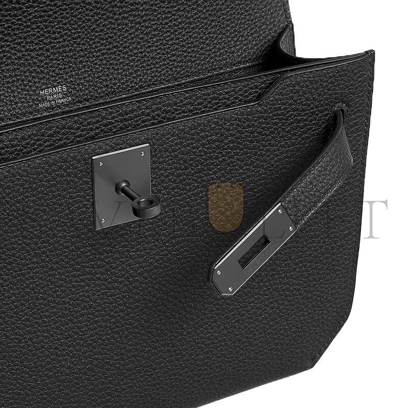 H**me5 kelly depeches 25 monochrome pouch togo h082295ch89 (25.2*19.5*4cm)